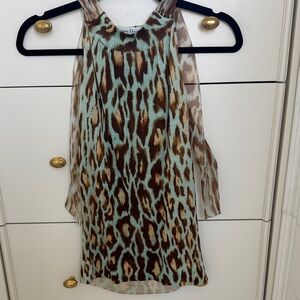 Christian Dior Leopard Print Halter Top